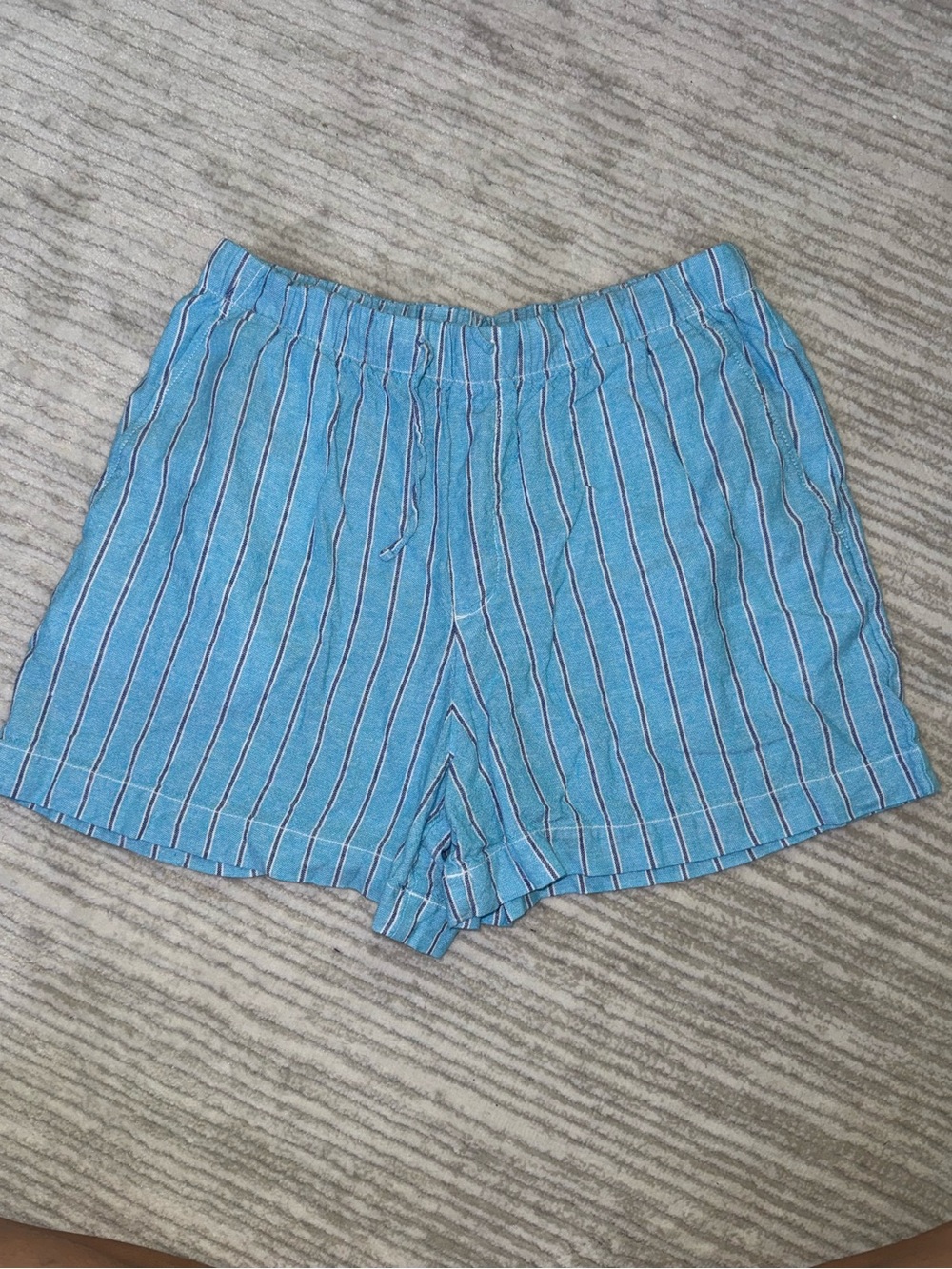 GAP Blue Striped Pull-On Athletic Shorts